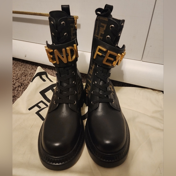 Fendi Lace Up Boots - Picture 1 of 8